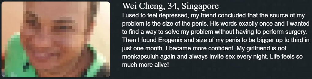 Wei Cheng's review of Erogenix capsules